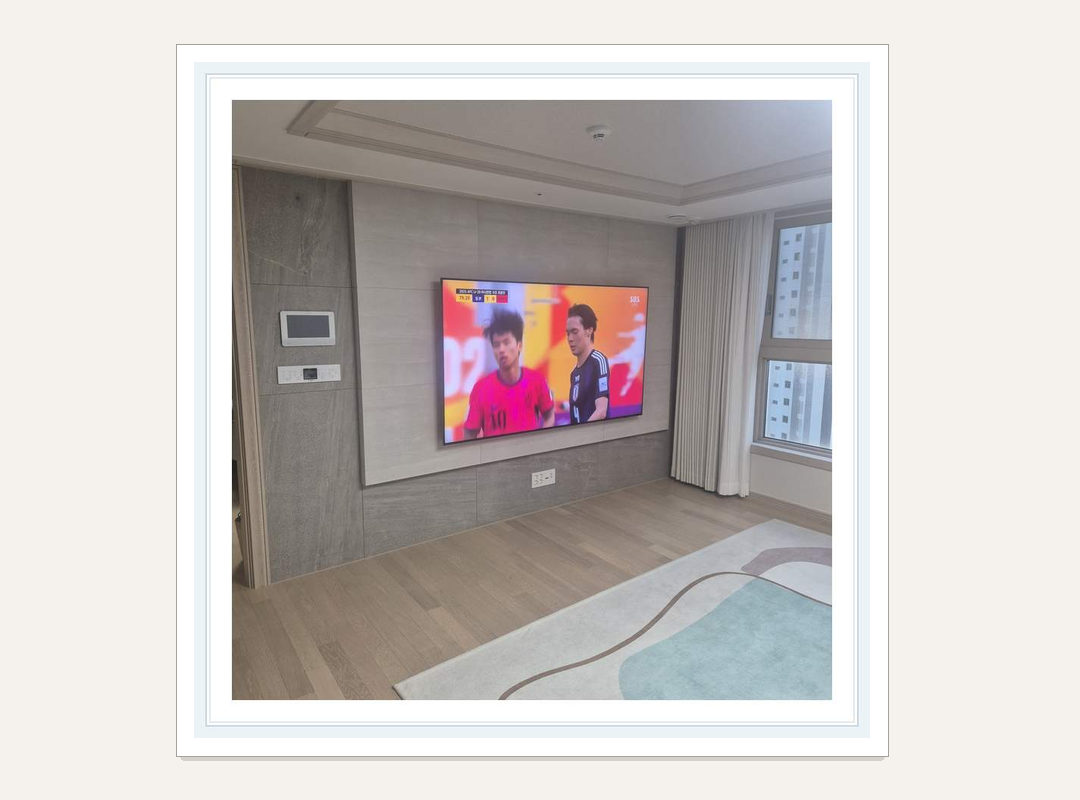 벽걸이TV 일반 설치 참고 사진 2 · 아트월 설치 위치 검토