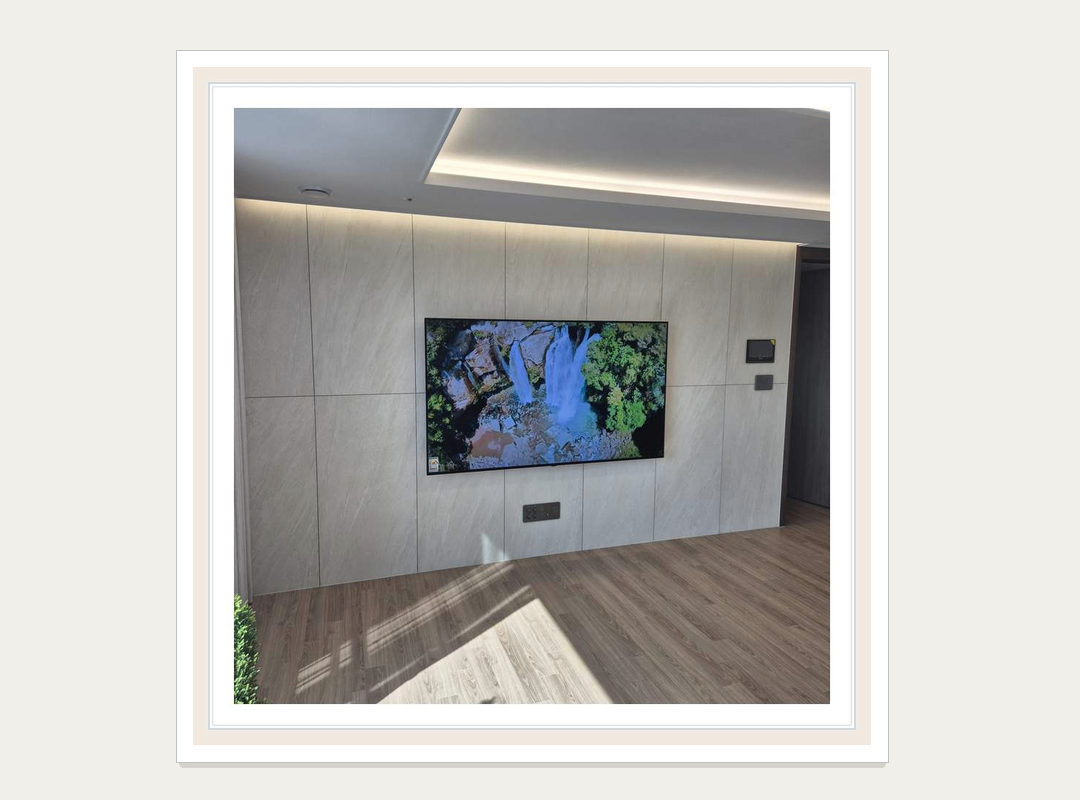 벽걸이TV 일반 설치 참고 사진 2 · 아트월 설치 위치 검토